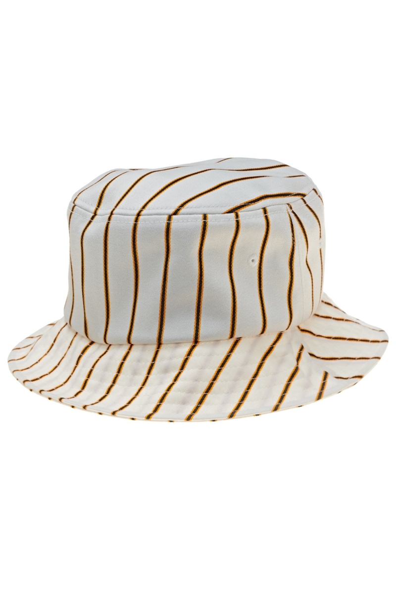 White Men's Stussy Pinstripe Graffiti Bucket Hats | CA0000474