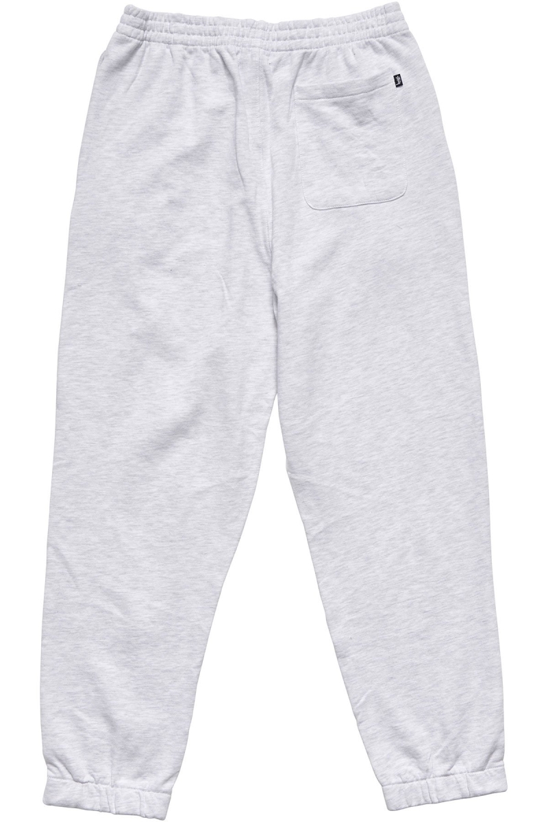 White Men's Stussy Text Fleece Track Pants | CA0001008