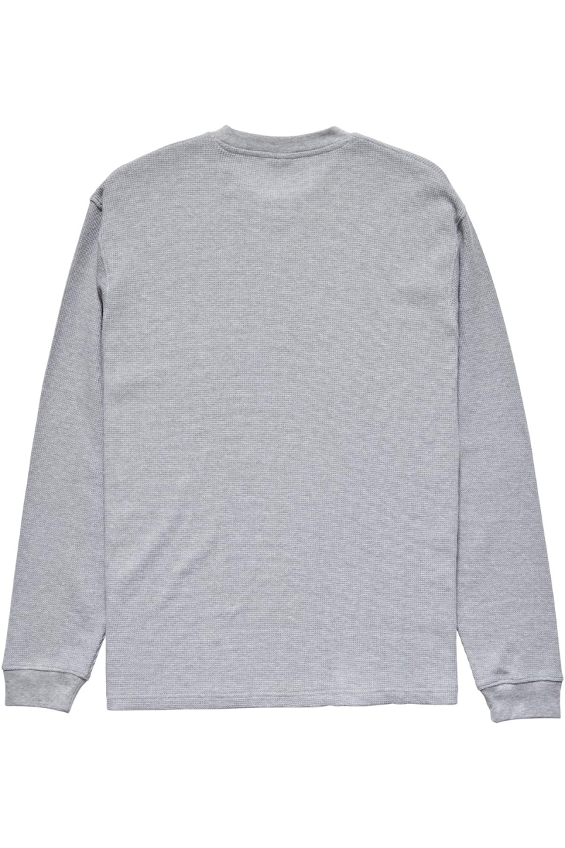 White Men's Stussy Workwear Waffle Sweatshirts | CA0000963