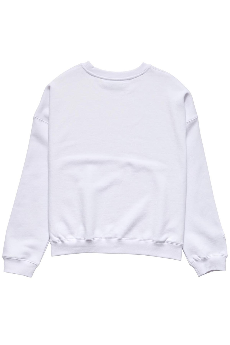 White Women's Stussy Alcott OS Crew Sweaters | CA0000812