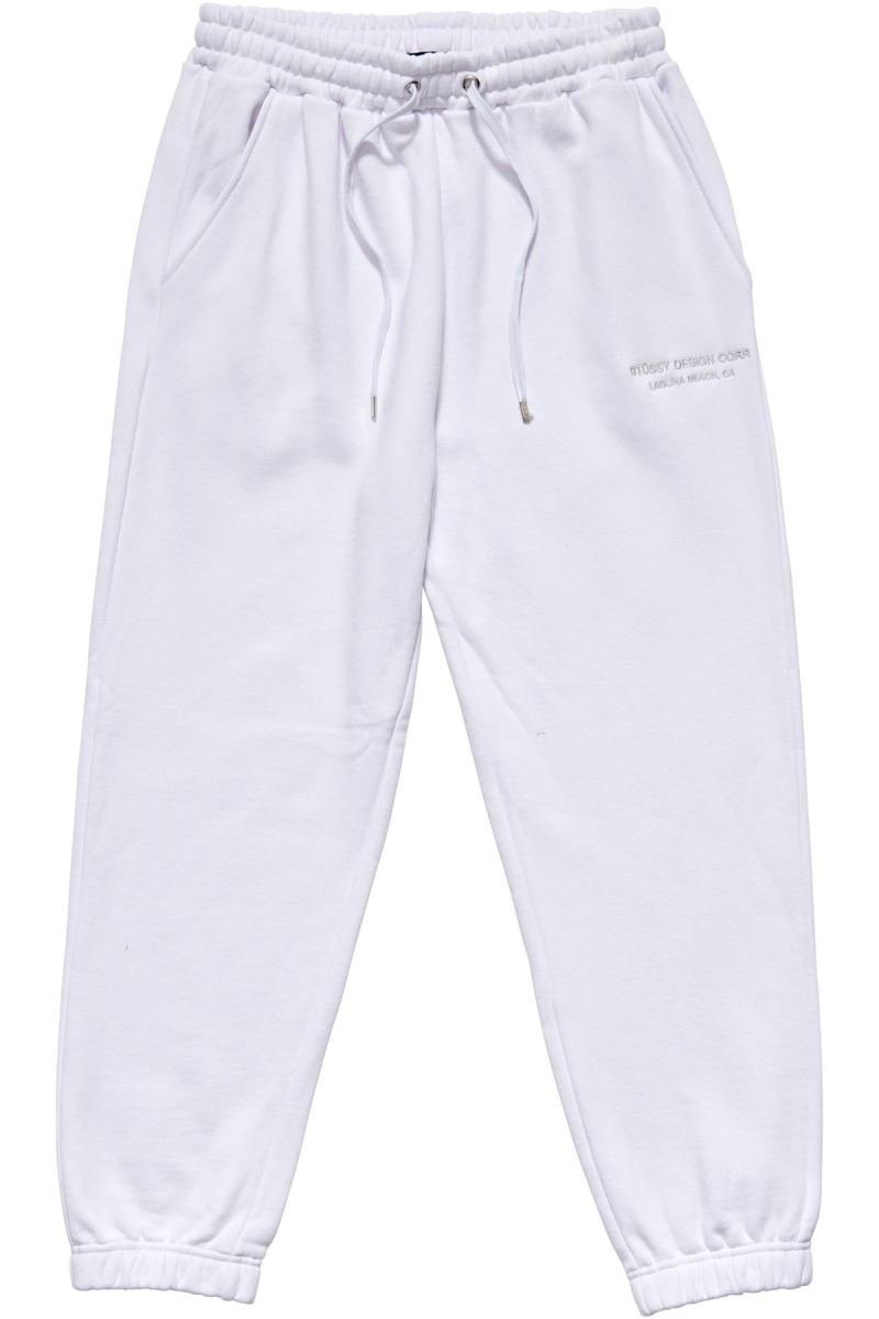 White Women\'s Stussy Alcott Trackpant Track Pants | CA0000972