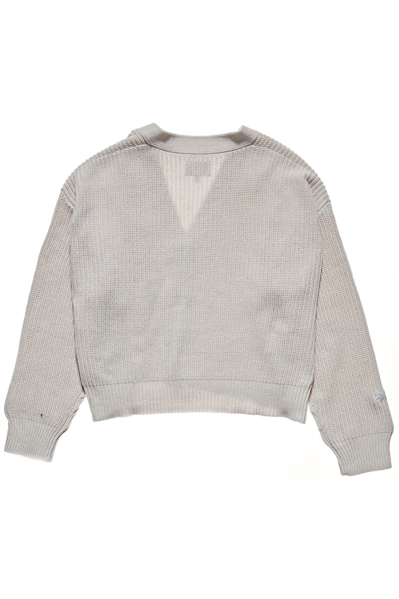 White Women's Stussy Benton Oversize Cardy Sweaters | CA0000815