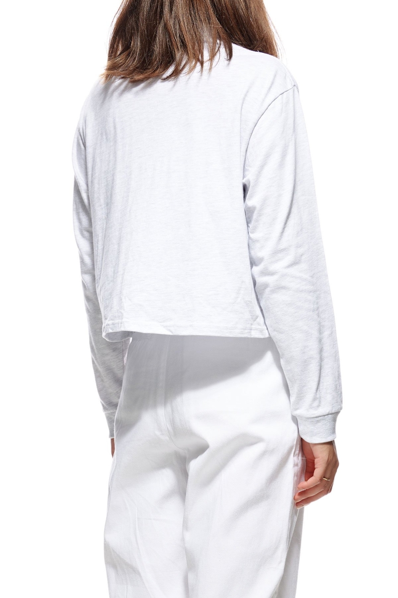 White Women's Stussy Chandler Mock Neck LS Sweatshirts | CA0000895