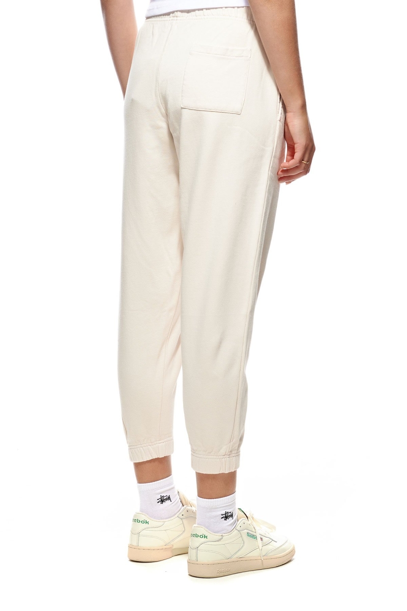 White Women's Stussy City Circle Track Pants | CA0000977