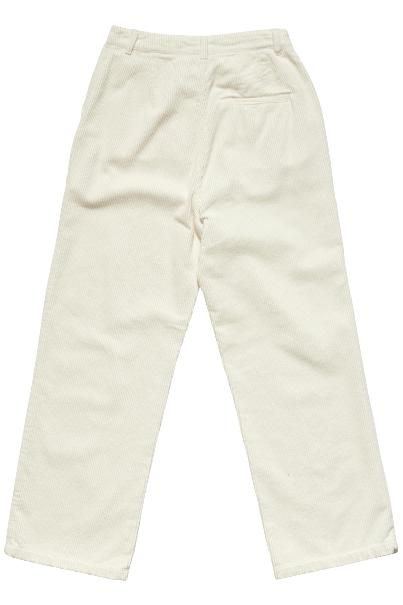 White Women's Stussy Claudette Cord Pants | CA0000553