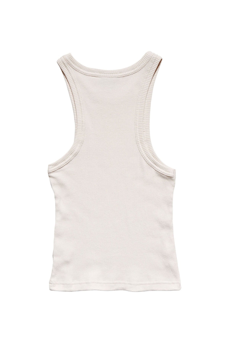 White Women's Stussy Graffiti Rib Cutaway Tanks | CA0000965