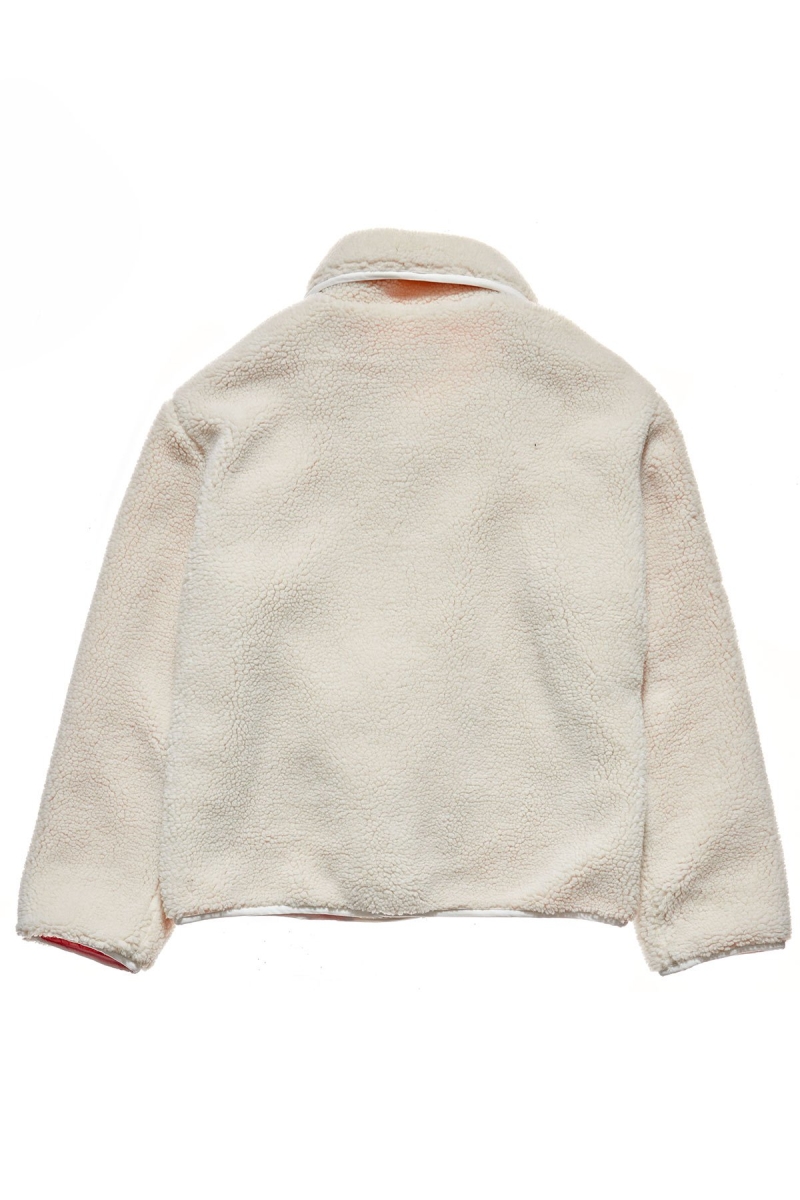 White Women's Stussy Graffiti Sherpa Coaches Jackets | CA0000344