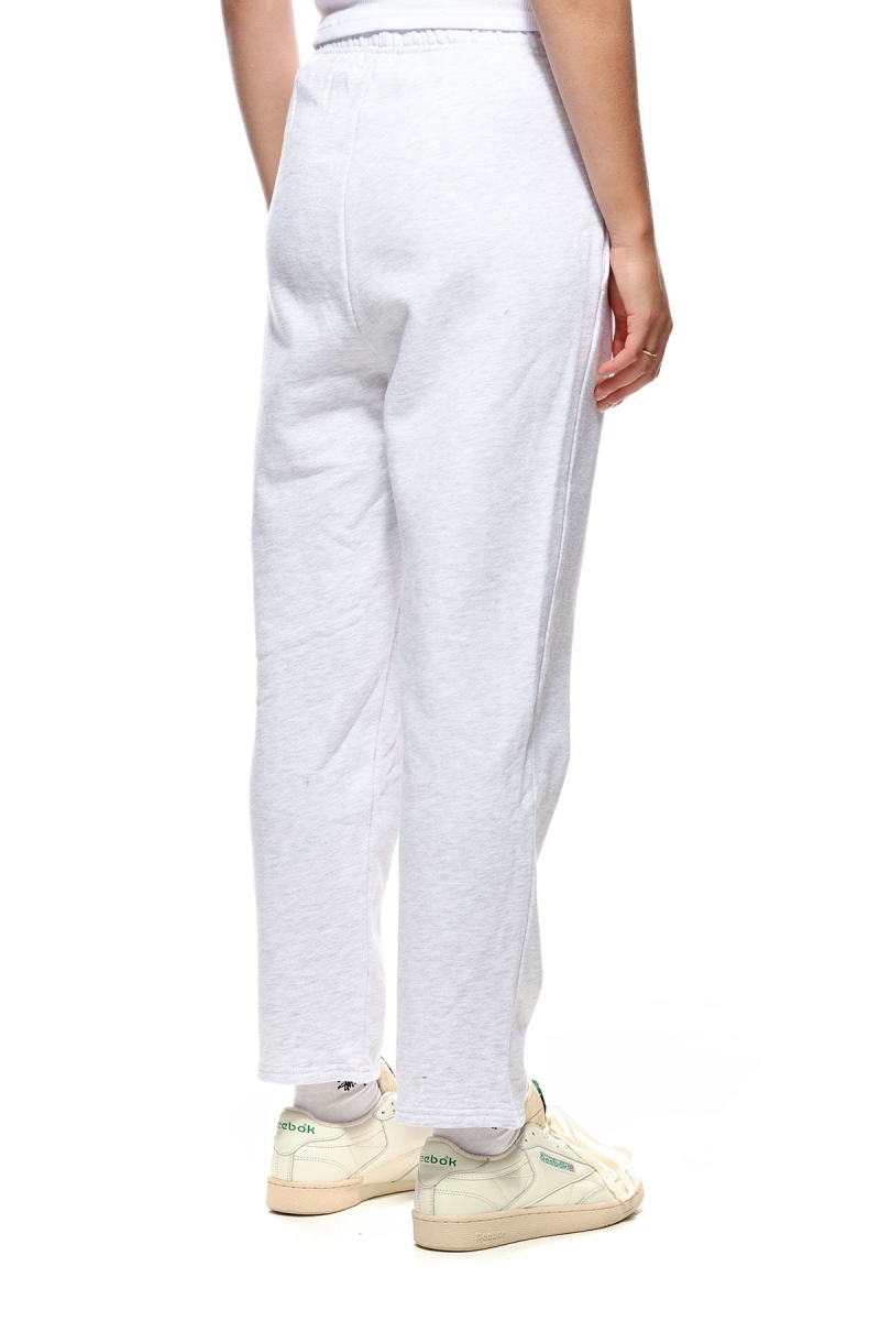 White Women's Stussy Italic Crop Sweat Pants | CA0000561