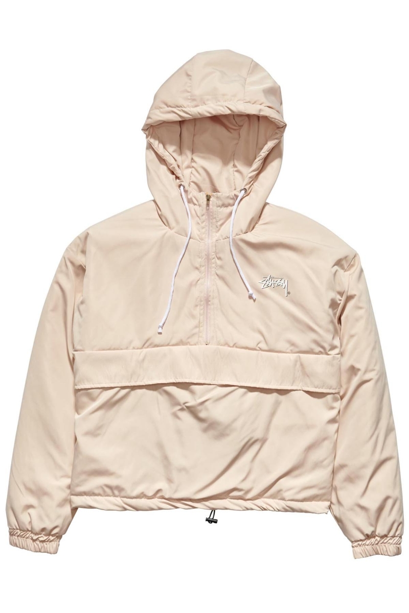 White Women\'s Stussy Kelly Windbreaker Puffa Jackets | CA0000348