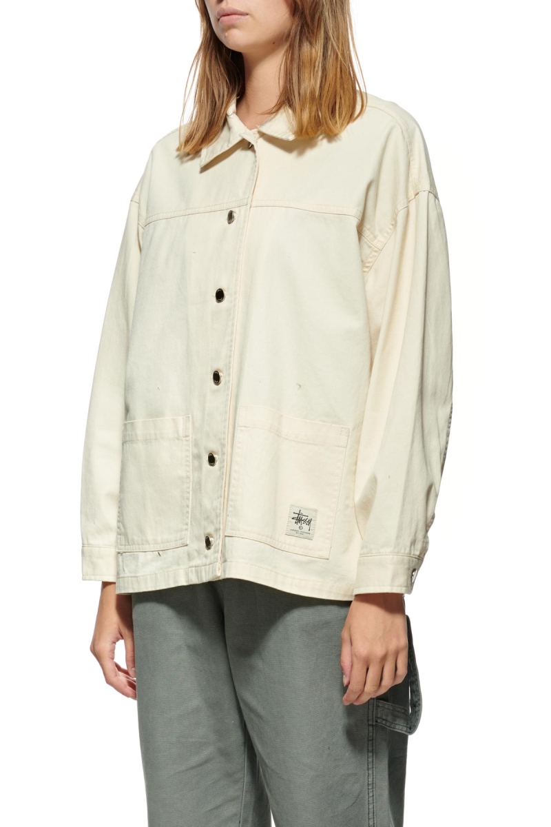 White Women's Stussy Lawrence Workwear Jackets | CA0000351