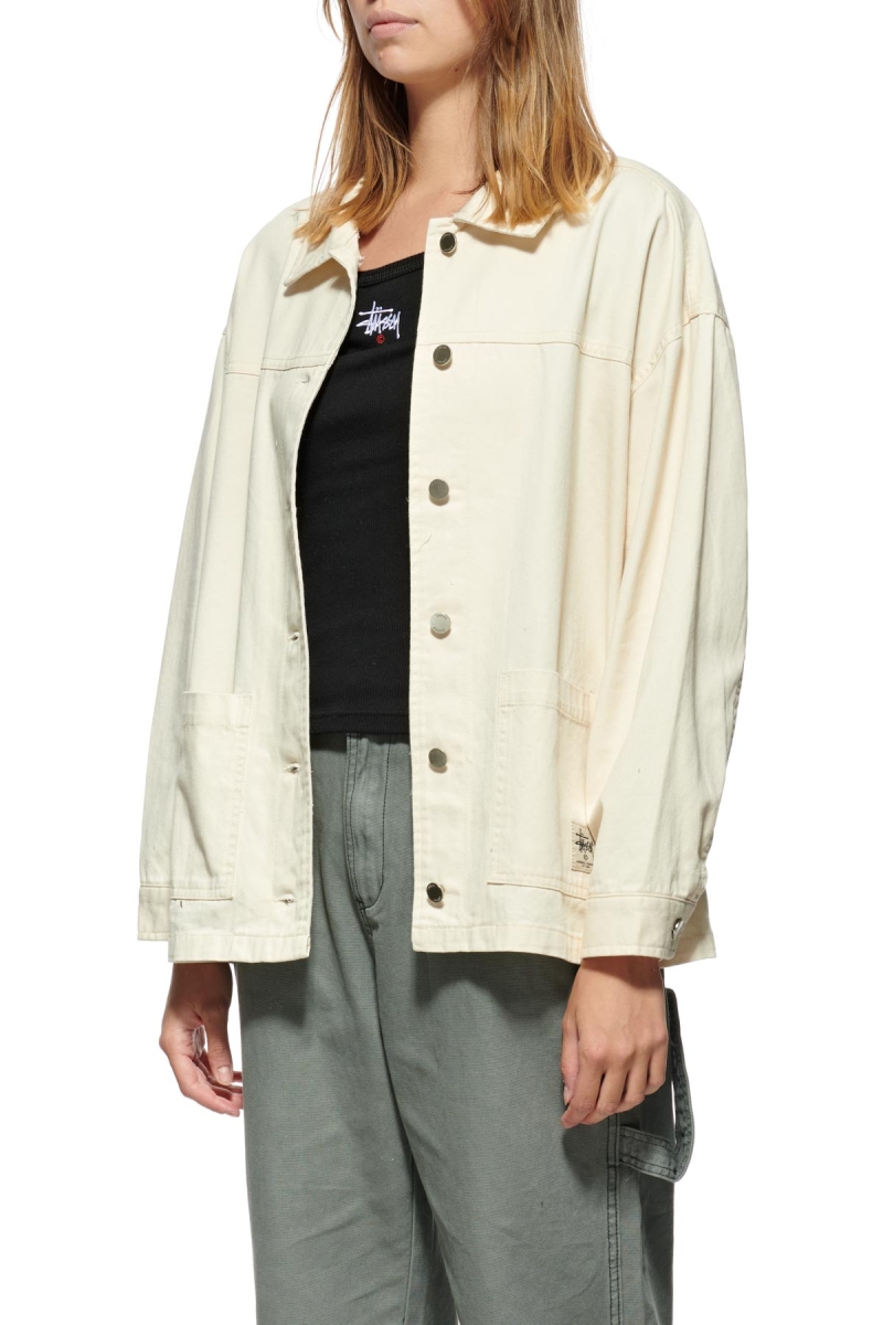 White Women's Stussy Lawrence Workwear Jackets | CA0000351