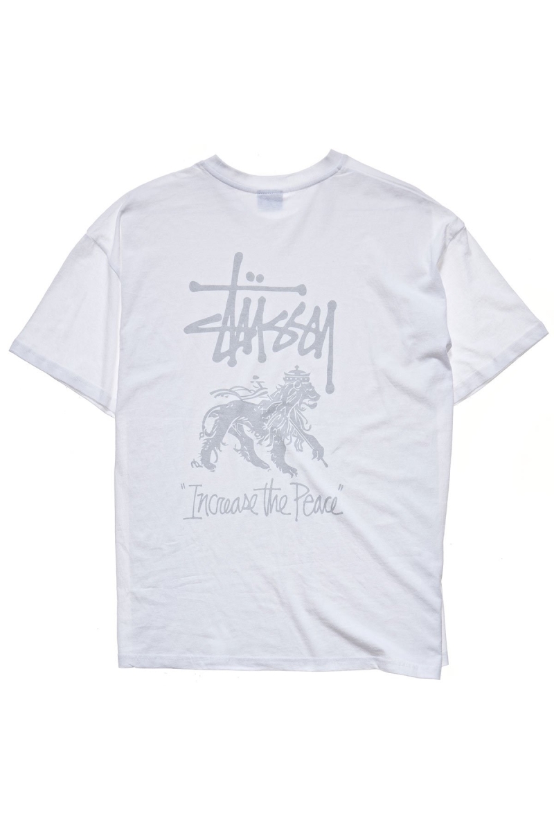 White Women's Stussy Regal Relaxed T Shirts | CA0000257