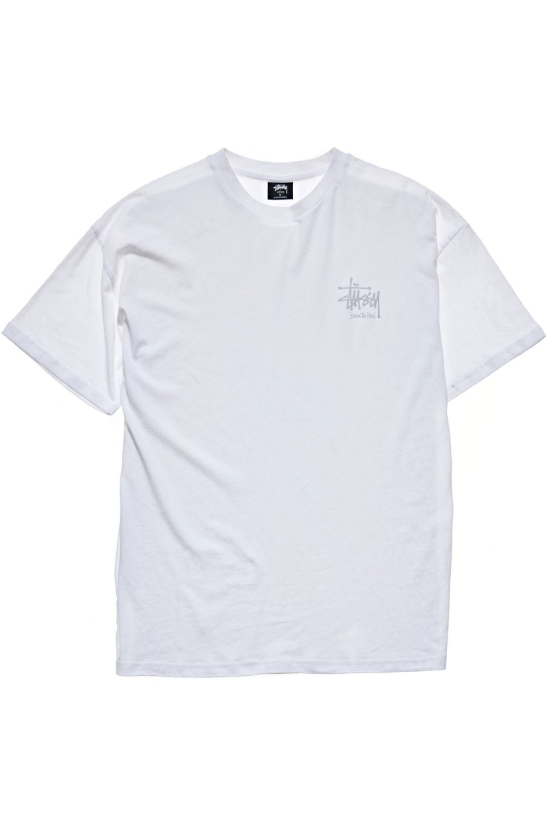 White Women\'s Stussy Regal Relaxed T Shirts | CA0000257