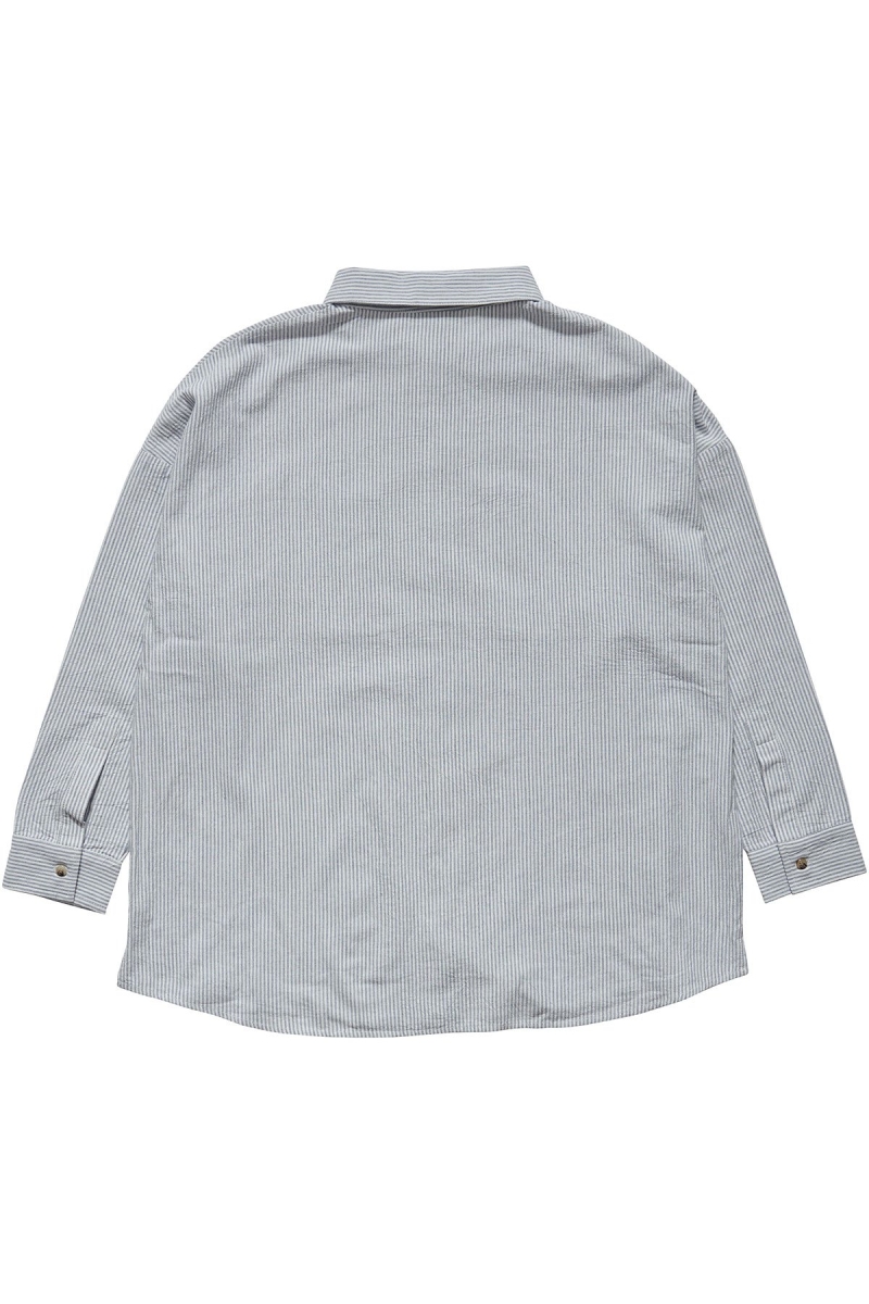 White Women's Stussy Shoreline BF Linen Shirt Sportswear | CA0000785