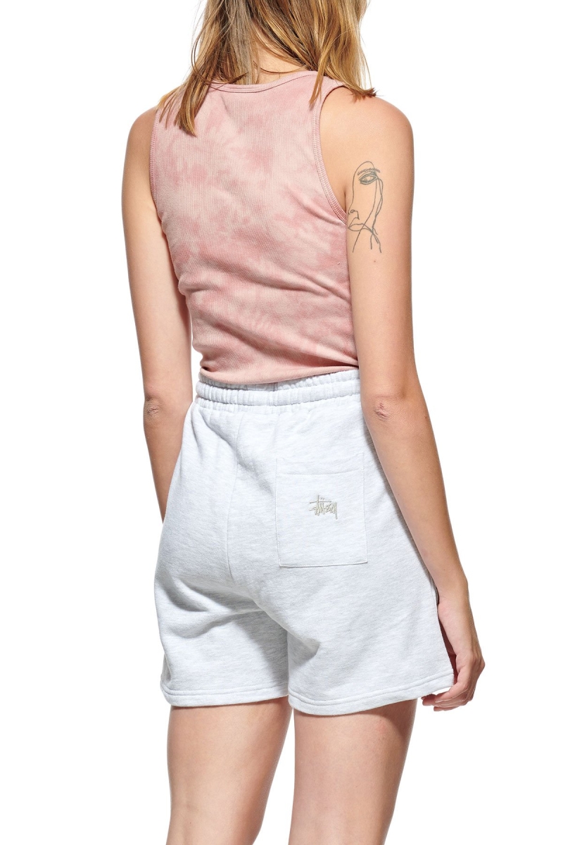 White Women's Stussy Text LW Waisted Short Shorts | CA0000706