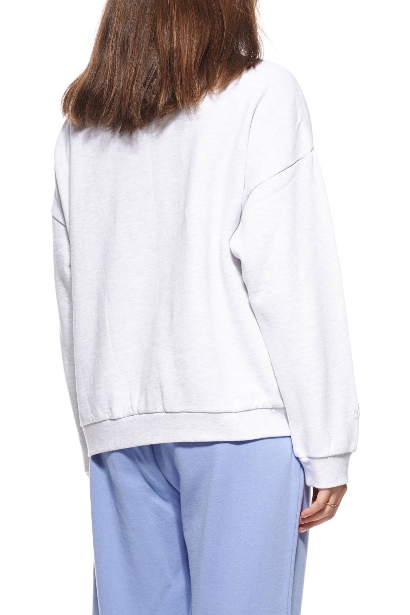 White Women's Stussy World League OS Crew Sweaters | CA0000869