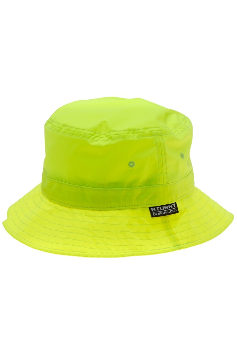 Yellow Men\'s Stussy Design Corp. Bucket Hats | CA0000434