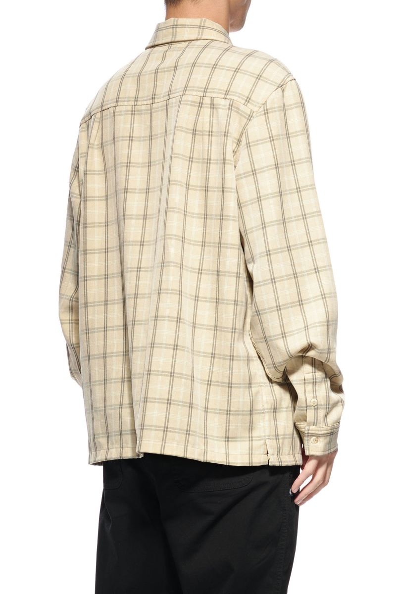 Yellow Men's Stussy Mellow Check LS Shirts | CA0000324