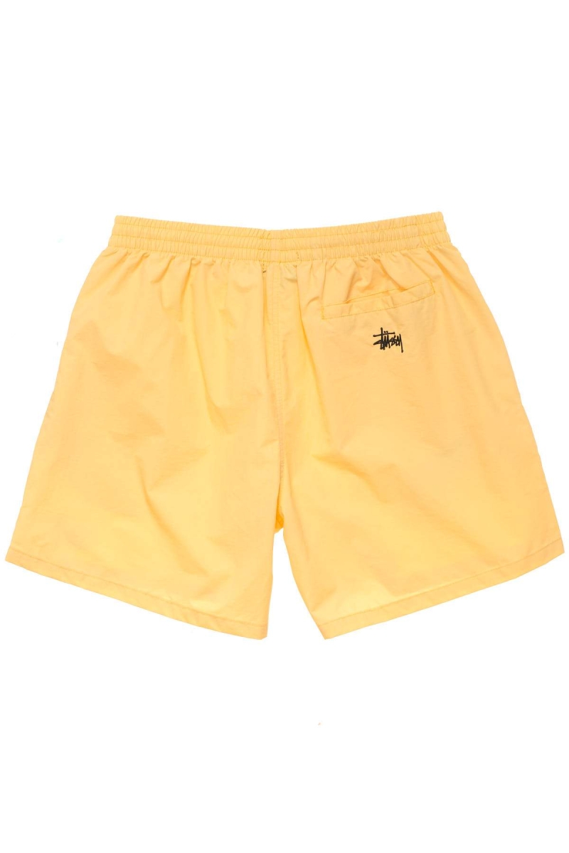 Yellow Men's Stussy Nylon Big Beach Shorts | CA0000650