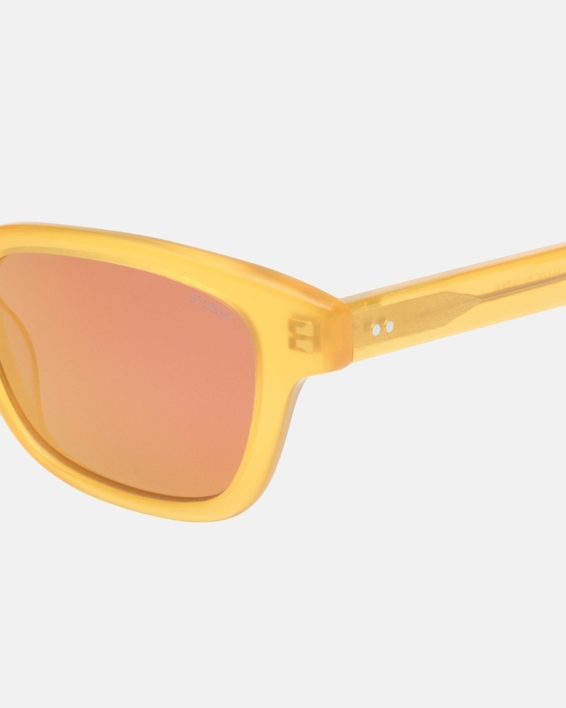 Yellow Men's Stussy Owen Sunglasses | CA0000806