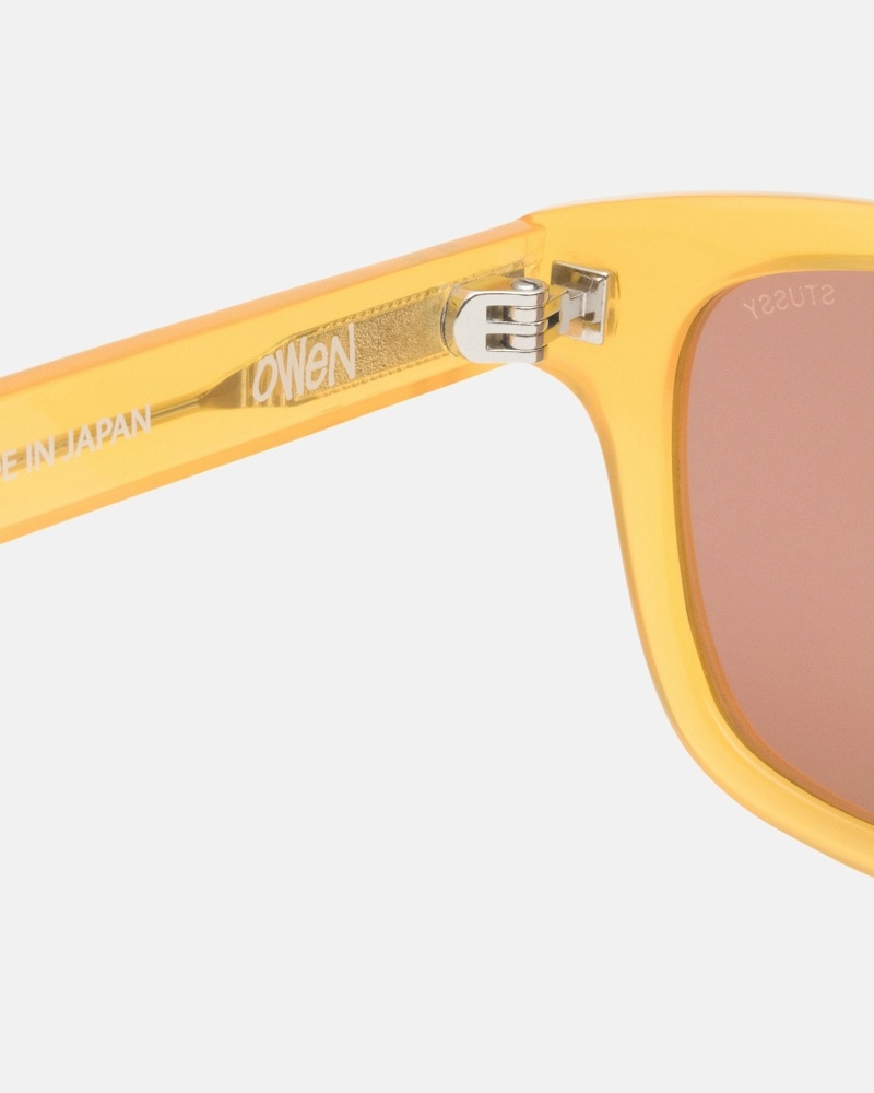 Yellow Men's Stussy Owen Sunglasses | CA0000806