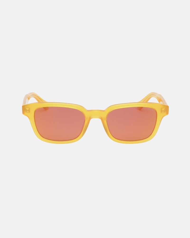 Yellow Men\'s Stussy Owen Sunglasses | CA0000806