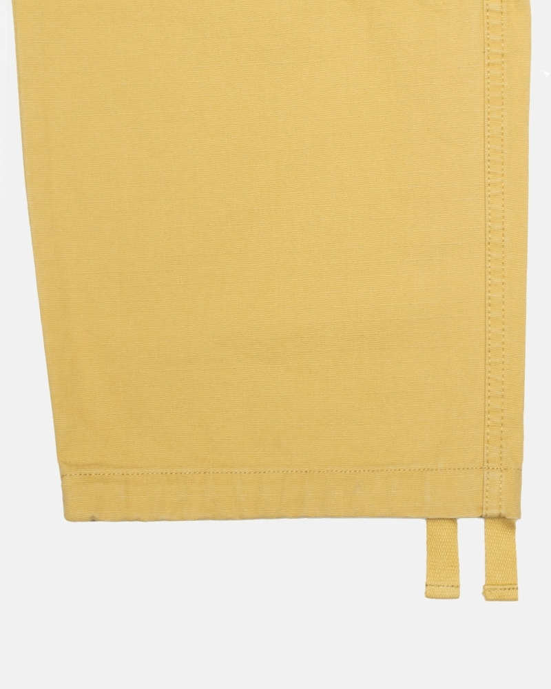 Yellow Men's Stussy Ripstop Surplus Cargo Pants | CA0000592