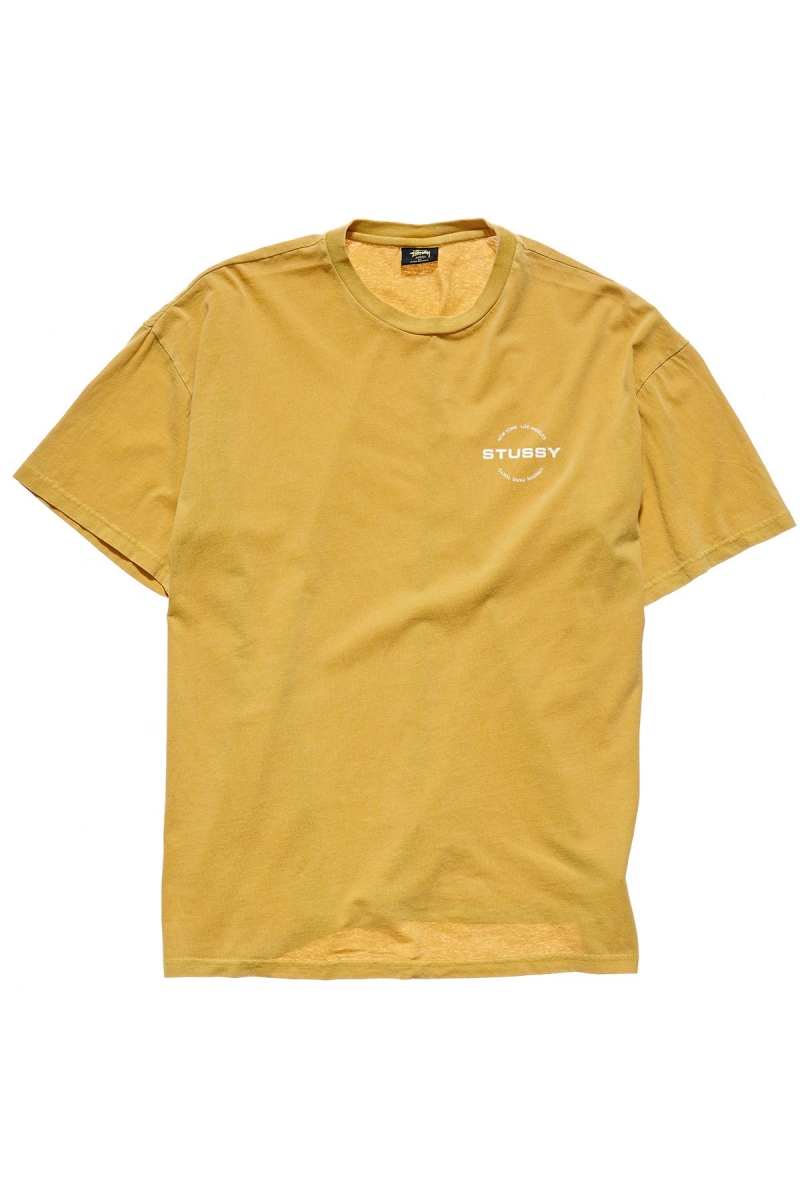 Yellow Women\'s Stussy Pacific Relaxed T Shirts | CA0000253