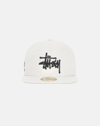 Beige Men's Stussy Authentic New Era Caps | CA0000373