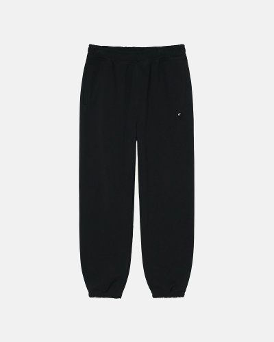 Black Men's Stussy 8 Ball Embroidered Pant Sweatpants | CA0000872