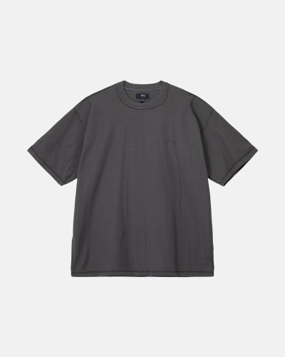 Black Men's Stussy Lazy T Shirts | CA0000237