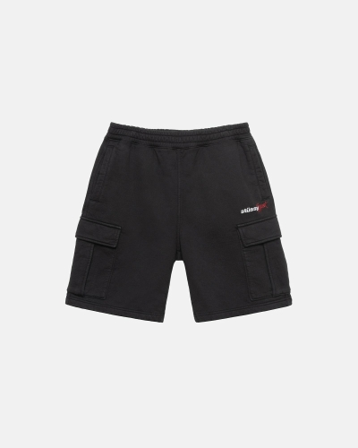 Black Men's Stussy Sport Cargo Shorts | CA0000680