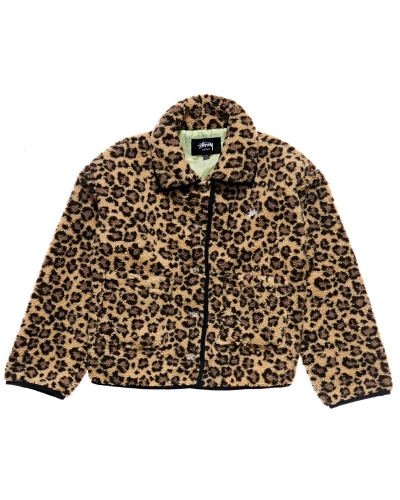 Black Women's Stussy Graffiti Sherpa Coaches Jackets | CA0000345