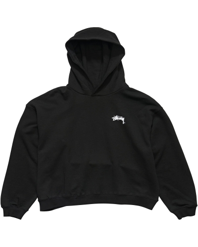 Black Women's Stussy Player Fleece Hood Sportswear | CA0000781