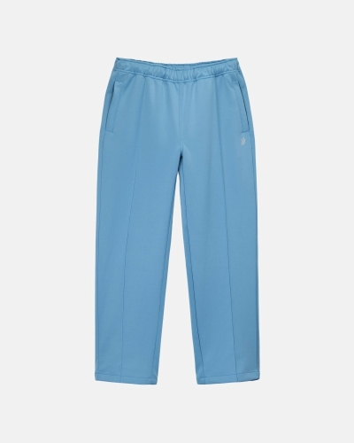 Blue Men's Stussy Poly Track Pants | CA0001000