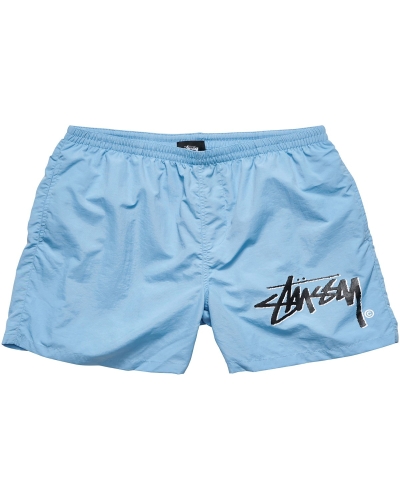 Blue Men's Stussy Stock Taslon Big Beach Shorts | CA0000699