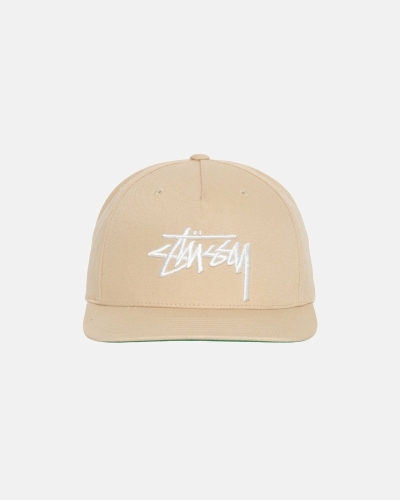 Brown Men's Stussy Big Stock Point Crown Caps | CA0000409