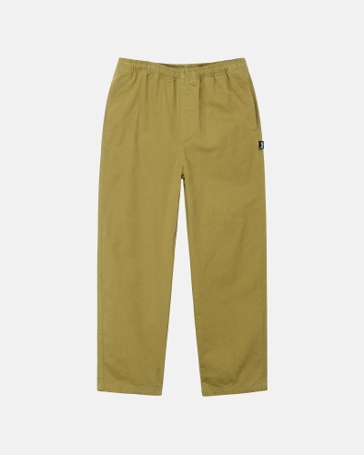 Brown Men's Stussy Brushed Beach Pants | CA0000544