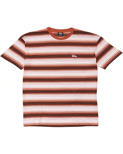 Brown Men's Stussy Gradient Graffiti YD SS T Shirts | CA0000173