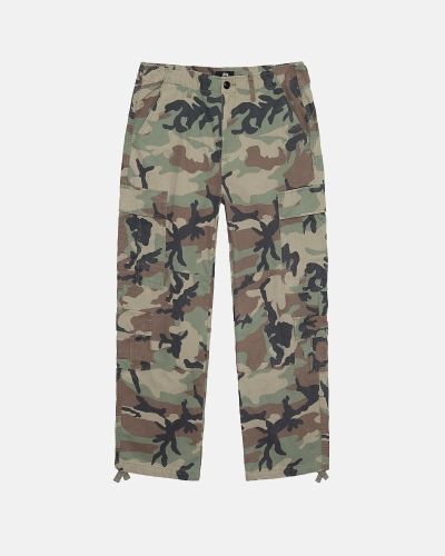 Camo Men's Stussy Ripstop Surplus Cargo Pants | CA0000589