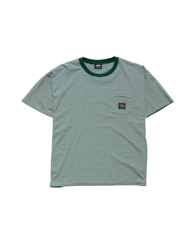 Green Men's Stussy Authentic Yarn Dye SS Pocket T Shirts | CA0000097