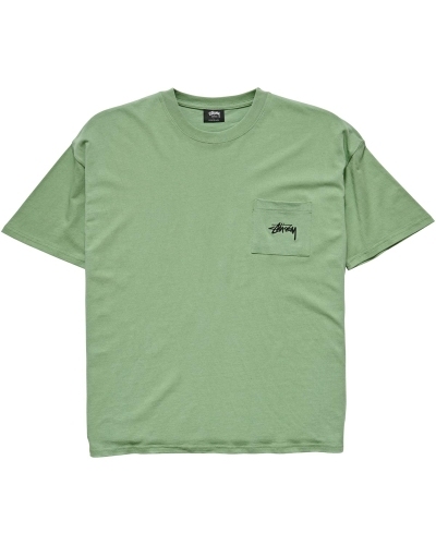 Green Men's Stussy Design Labs SS T Shirts | CA0000148