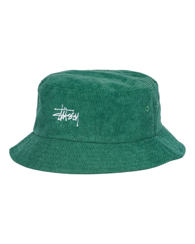 Green Women's Stussy Graffiti Cord Bucket Hats | CA0000443