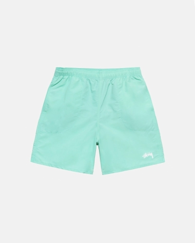 Light Turquoise Men's Stussy Stock Shorts | CA0000695