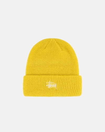 Orange Men's Stussy Basic Cuff Beanie | CA0000383