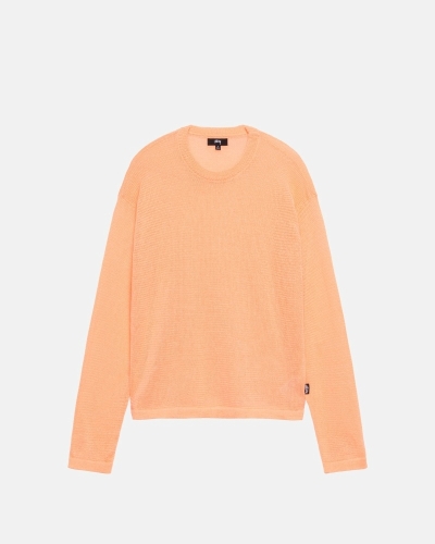 Orange Men's Stussy Light Sensitive Knit Sweater | CA0000532