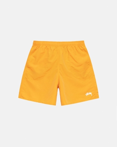 Orange Men's Stussy Stock Shorts | CA0000697