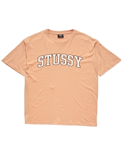 Orange Women's Stussy Collegiate BF T Shirts | CA0000132