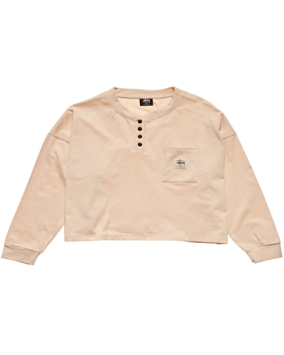 Orange Women's Stussy Jerome Henley Sportswear | CA0000773