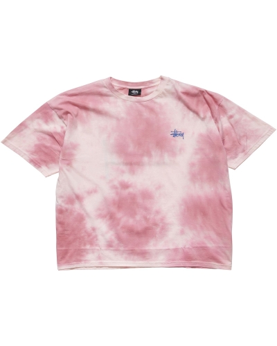 Pink Women's Stussy Marble BF Tee Sportswear | CA0000776